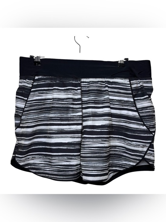 Lands' End Other - Lands' End Women Swim Shorts Size 12 Quick Dry Black White Stripes 5" Resortwear